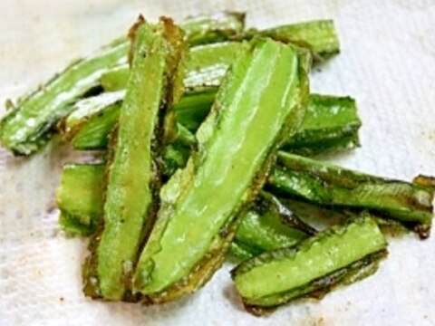 簡単！シャキシャキ食感が楽しい四角豆の素揚げ